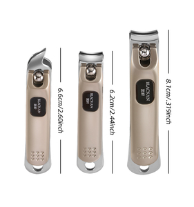 Stainless Steel Nail Clipper Curved Blade Wide Jaw Opening Anti Splash Cuticle Nippers for Fingernails Toenails - Product Image 2