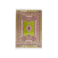 Tapis d'appoint vintage persan en modal tissé à la machine, vert rose, pour chambre d'enfant, 120*180cm, vente en gros usine