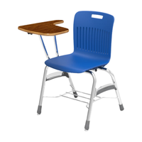 Chaises en plastique pour l'école, fauteuil en plastique, chaise de formation pour le personnel scolaire, chaises de centre de formation