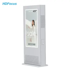 49Inch High Brightness Outdoor Floor Stand Android Electronic Digital Video Player Outdoor Advertising Screens LCD Display
