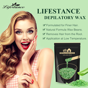 Cire dépilatoire naturelle à l'aloe vera hypoallergénique Lifestance pour peaux sensibles, cire dure en perles pour le visage et le maillot, en vrac - Product Image 3