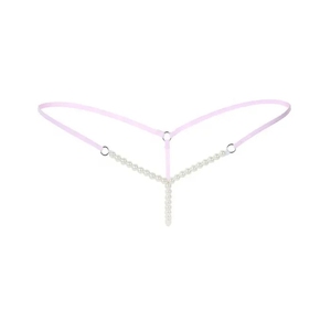 Le più vendute da <span class=keywords><strong>donna</strong></span> con perizoma a cavallo aperto con catene di perline a vita bassa biancheria intima con <span class=keywords><strong>slip</strong></span> con perle - Product Image 6