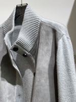 Veste populaire en cachemire et cuir à fourrure inversée pour femme, manteau à bouton unique avec poches