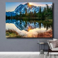 Peinture Diamant Ever Moment, Paysage Scénique, Image Complète avec Strass Carrés en Résine, Articles pour la Maison et la Décoration 4Y526