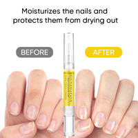 Stylo Huile de Croissance des Ongles de 3 ml Enrichi en Vitamines, Réparateur et Fortifiant pour Cuticules, pour des Ongles Sains