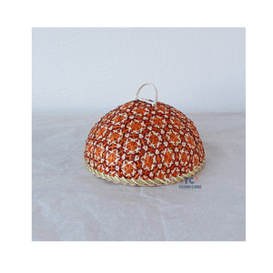 Traditional Design Bamboo Woven <b>Food</b> Dome Mesh Bamboo <b>Food</b> <b>Cover</b> Patio <b>Food</b> Tent Bug <b>Net</b> Basket - Product Image 5