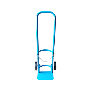 Low Profile Gas Cylinder <b>Trolley</b> 970x360x320mm 2 Wheels Steel Durable Single Bottle Hand Cart - Product Image 2
