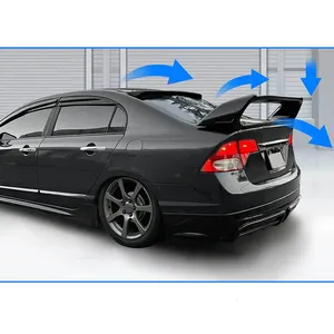 สปอยเลอร์หลัง StarNav สำหรับรถยนต์ Honda Civic รุ่นที่แปด ปี 2006-2011 FD2 แบบ Sedan ชุดแต่งฝากระโปรงท้าย - Product Image 2