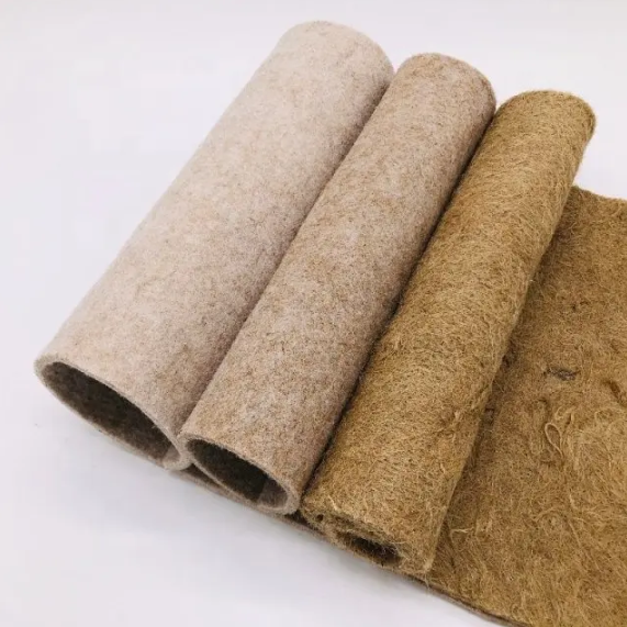 Rouleaux de tissu en feutre de chanvre non tissé biodégradable Nature Jute Feutre