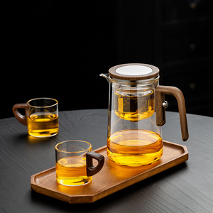 Set <span class=keywords><strong>da</strong></span> Tè e Caffè in Vetro Trasparente Resistente al Calore, Design Portatile con Isolamento Termico e Tazza Magnetica - Product Image 5