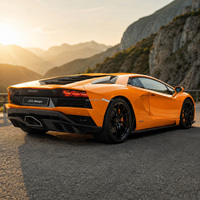 Kit de Alerón Delantero, Faldones Laterales y Difusor Trasero de Fibra de Carbono Estilo OEM para Lamborghini Aventador LP740, Conversión Aero 2017+