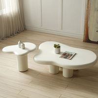 GEDO Table à thé moderne de luxe en nuage avec design minimaliste et créatif Meubles de salon de forme irrégulière