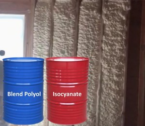 Hiệu suất cao đóng cửa di động Polyurethane phun bọt cách nhiệt xuất hiện chất lỏng bao gồm PU phun polyol và MDI - Product Image 1