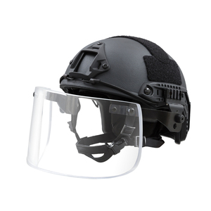 Visiera trasparente in vetro di protezione trasparente per visiera integrale di sicurezza per attrezzature di difesa personale casco tattico - Product Image 4