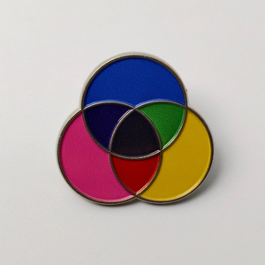 Broche de Esmalte <span class=keywords><strong>Ventu</strong></span> con Diseño Circular Tricolor, Estilo Retro y Moderno, Accesorio para Chaquetas y Sombreros - Product Image 5