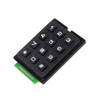 Módulo de matriz de teclado, interruptor de teclado de matriz, 3x4, 4x4, 3x4, 12, 16 botones, membrana, Kit DIY para Arduino