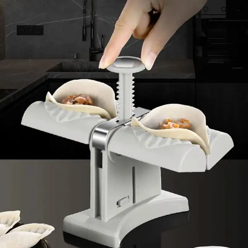 स्वचालित डबल सिर पकौड़ी विरूपण साक्ष्य मैनुअल प्रेस नूडल पेस्ट्री निर्माता रसोई गुलगुला निर्माता ढालना