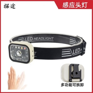 Lampe frontale multifonctionnelle d'extérieur à LED rechargeable avec batterie au lithium 20000 heures Lumière blanche Camping Pêche - Product Image 5