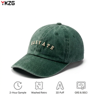 Casquette de baseball ajustable en coton Oxford lavé de qualité supérieure, 6 panneaux, beige, non structurée, style rétro vieilli, streetwear, motif à pois