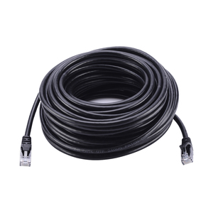 Black Cat6 Ethernet <strong>Cable</strong> <strong>Long</strong> PVC Jacketed Network <strong>Internet</strong> <strong>Cable</strong> with RJ45 Connectors for Modem Router - Product Image 1