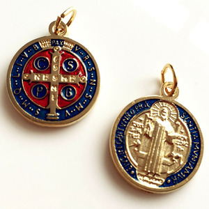 Medalla cristiana religiosa milagrosa católica personalizada, medalla de Santo chapada antigua - Product Image 5