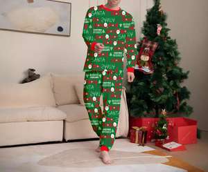 Moda vacaciones <span class=keywords><strong>Rojo</strong></span> <span class=keywords><strong>y</strong></span> <span class=keywords><strong>Blanco</strong></span> estampado a rayas conjunto de ropa de dormir Navidad familia a juego pijamas Familiar Pijama - Product Image 2