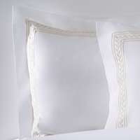 Chambre à coucher de luxe Marriott Hotel Draps en tissu double face 100 coton Ensembles de housses de couette