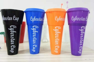 Calidad alimentaria caliente logotipo personalizado pantalla de <span class=keywords><strong>la</strong></span> <span class=keywords><strong>película</strong></span> bebida Comida palomitas de maíz superior bandeja de plástico Cola Snack Cup Bowl paja - Product Image 3