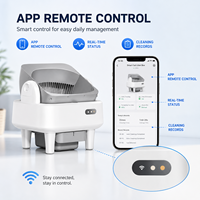 Litière Intelligente pour Chat à Couvercle Ouvert, Grande Capacité, Nettoyage Facile, Auto-Nettoyante, Contrôle par Application, Spray Désodorisant, Vente en Gros