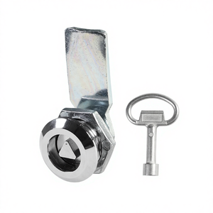 מנעול קאם משולש מסגסוגת אבץ MK407-2 לסיבוב רבע סיבוב לארון חשמל, תיבת דואר וארגז כלים - Product Image 2