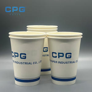 Vasos de Papel Desechables de Doble Pared, Resistentes al Calor, Ecológicos, Reciclables, de Grado Alimenticio, de 12oz-20oz, para Café, Suministro Directo de Fábrica - Product Image 1