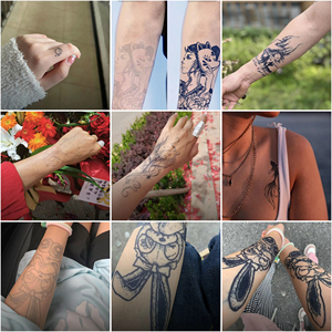 สติกเกอร์ติดนิ้วรูปนางเงือกผีเสื้อแบบกำหนดเองล่าสุดกระดาษปิดตัวแบบกึ่งถาวร - Product Image 6