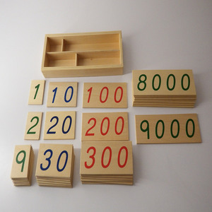 Juguete Educativo de Matemáticas Montessori para Niños de 3 Años, Tarjetas de Números de Madera con Caja 1-9000, Juguetes de Matemáticas Montessori - Product Image 4