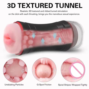 New Adult Male <b>Masturbation</b> Cup Sex Toy Aircraft Cup Design with Flashlight Type Feature for Men - Product Image 5