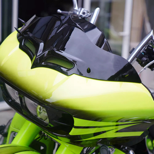 Nouveau pare-brise en ABS noir pour <span class=keywords><strong>moto</strong></span> CW, compatible avec les modèles Touring Road Glide 2015-2023, installation facile - Product Image 6
