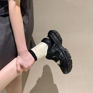 Прямая Продажа с завода, нескользящие спортивные сандалии на толстой подошве, дышащие полые женские повседневные туфли - Product Image 5