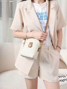 Bolso de hombro pequeño para mujer, bandolera de cuero genuino de vaca, bolso tipo bandolera con bolsillo para teléfono, para damas - Product Image 3