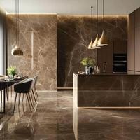 Dalles de marbre naturel poli sur mesure, directement de l'usine, pour comptoirs de cuisine, meubles de salle de bain et revêtements muraux