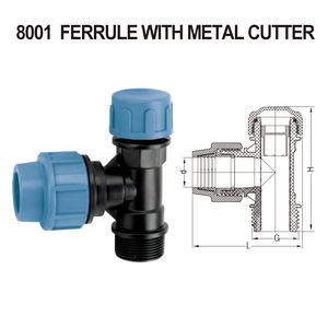 एचडीपीई पीपी पाइप संपीड़न फिटिंग पानी नॉकआउट जाल दबाना SADDLES सामी के साथ धातु कटर - Product Image 4