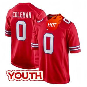 Jersey Amerika Berkualitas Tinggi Buffalo Youth 2025 17 Josh Allen 40 Von Miller 86 Kincaid 4 Cook 58 Milano 0 Coleman dengan logo - Product Image 4