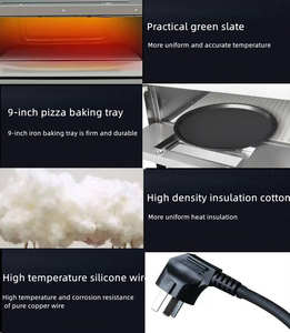 Grande capacità commerciale elettrico <span class=keywords><strong>Pizza</strong></span> forno singolo strato di cottura per la torta di pane e <span class=keywords><strong>Pizza</strong></span> un vassoio forno per attrezzature da forno - Product Image 6