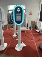 Photomaton portable en métal, station de selfie Bluetooth Wi-Fi avec support d'imprimante, compatible iPad, DSLR et smartphone pour mariage et fête
