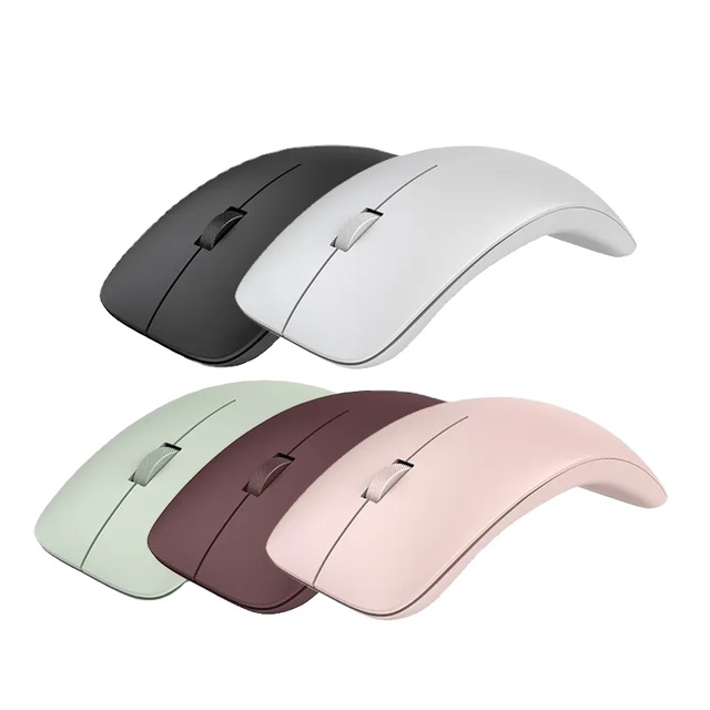 Ergonomic Ultra-Thin Slim Optical Mouse Portable and Mute Wireless for PC Laptops for Desktop Use