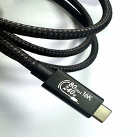 Cable de Carga Rápida HL USB 5.0 Tipo-C C 5A, Revestimiento de Nailon y Aluminio, Cubierta de PVC, Transferencia de Datos de 80 Gbps para Dispositivos Android PD y Computadoras