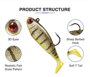 طعم صيد مطاطي جديد تمامًا وواقعي من نوع ستايلو مفصلي 255 مصنوع في الصين - Product Image 4