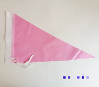Drapeau triangulaire en polyester, drapeau triangulaire personnalisé imprimé