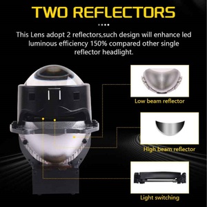 Sanvi New D3 Plug and Play 3.0 Inch <b>Led</b> Project Headlights with 56W 6000K <b>LED</b> <b>Projector</b> Lens Suitable for Toyota BMW - Product Image 4