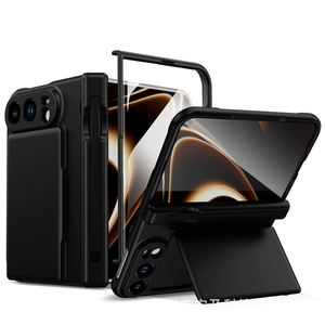 เคส iPhone Duo แบบมัลติฟังก์ชั่น พร้อมช่องใส่บัตร ที่ตั้งวางได้ พร้อมที่เก็บปากกา ปิดคลุมรอบตัวเครื่อง สำหรับ iPhone 18 Fold พร้อมฟิล์มกันรอยหน้าจอ - Product Image 5
