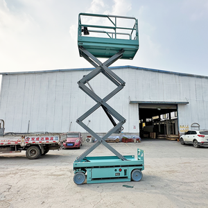 Plateforme élévatrice <span class=keywords><strong>de</strong></span> chantier aérienne autopropulsée à ciseaux, alimentée par batterie, avec une <span class=keywords><strong>hauteur</strong></span> <span class=keywords><strong>de</strong></span> <span class=keywords><strong>travail</strong></span> <span class=keywords><strong>de</strong></span> 8 m, échafaudage mobile en acier - Product Image 4