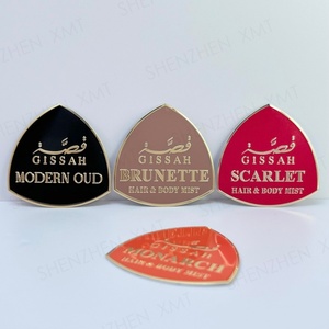 2024 diseño caliente electroformado aluminio 3D en relieve adhesivo impermeable botella de Perfume etiqueta adhesiva con brillo metálico - Product Image 5